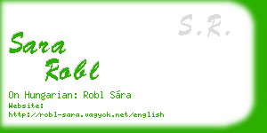 sara robl business card